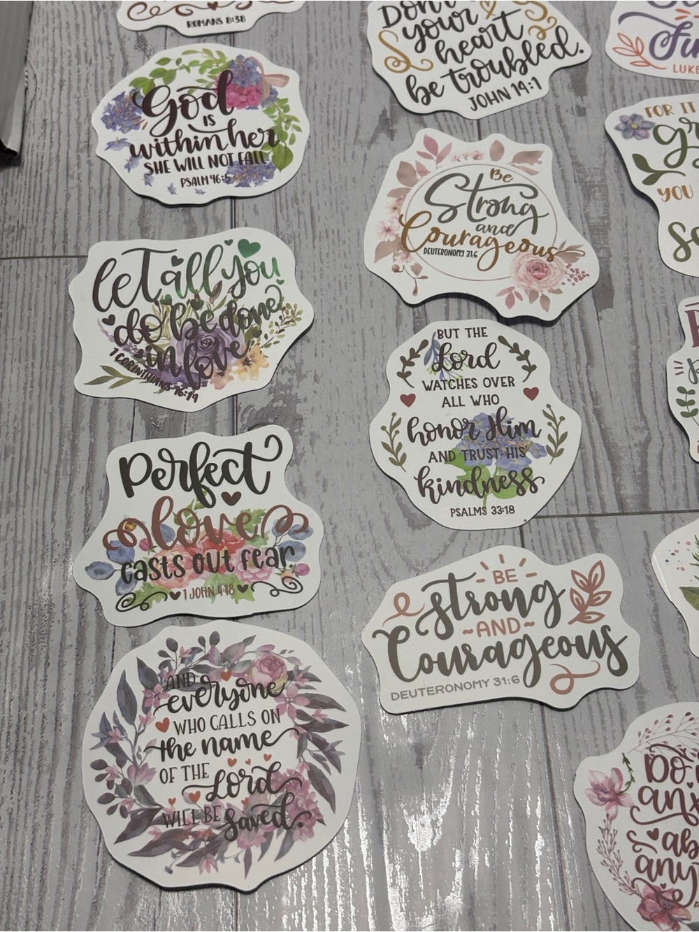 Inspirational Scripture Stickers Pack of 50 - Floral Multicolor - Picture 6 of 11